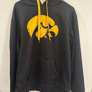 Top of the World Black and Gold Men's University of Iowa Hoodie Size XL